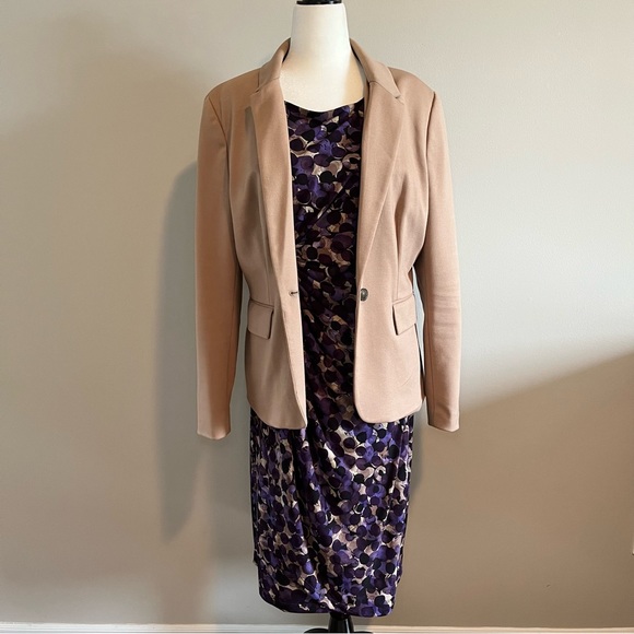 Dress Barn Shift Midi Dress with Cap Sleeves - size 14 - Picture 3 of 9